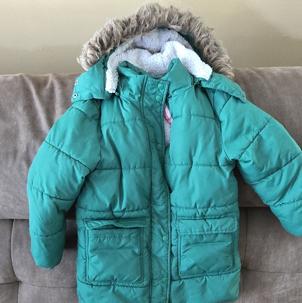 Boden Green and Pink Kids' Jacket